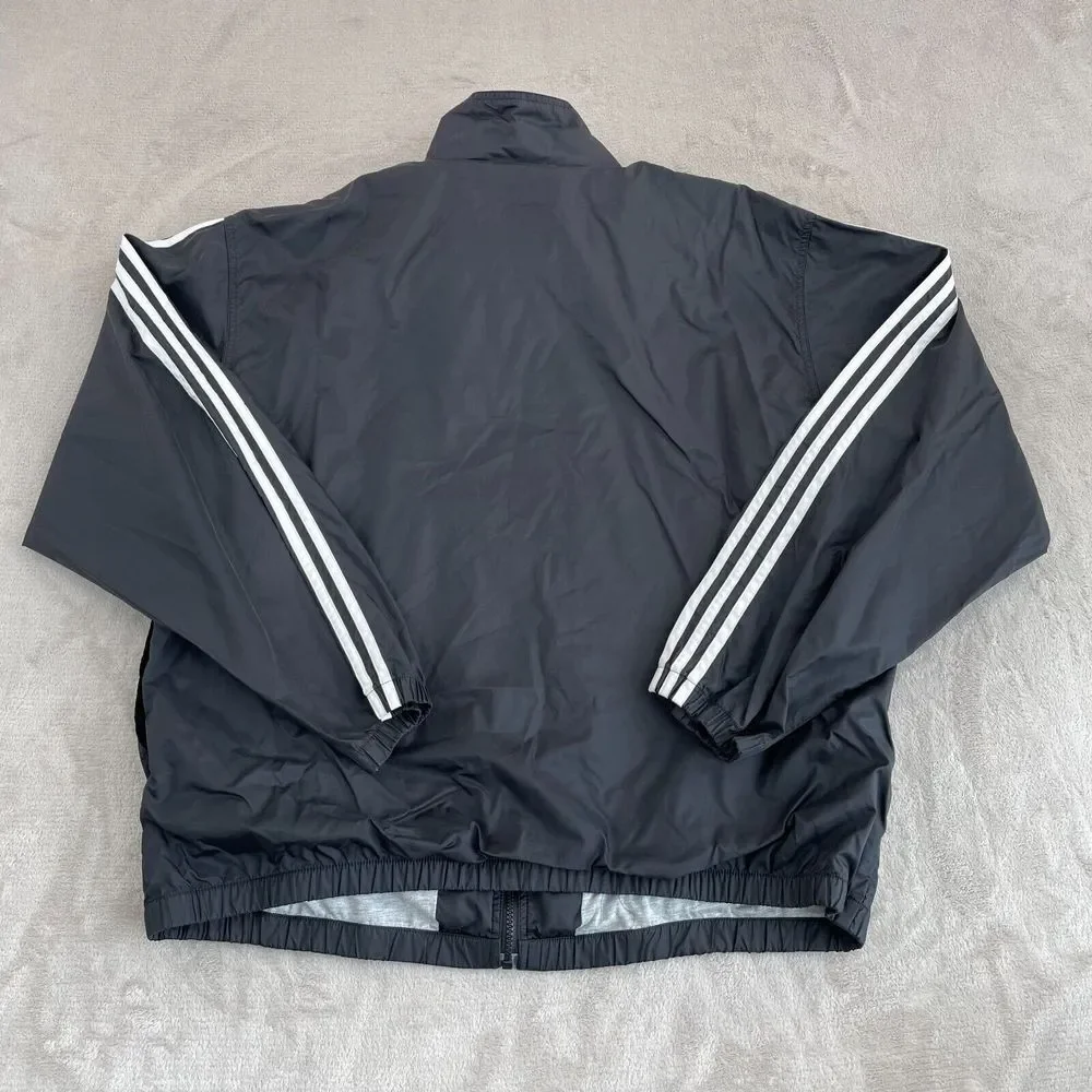 Vintage Adidas Track Jacket Men XL Lined Windbreaker Mountain Logo Full Zip‎